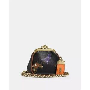 Coach 1941 REXY Dino Dinosaur Mini Kisslock Pouch Crossbody - NWOT